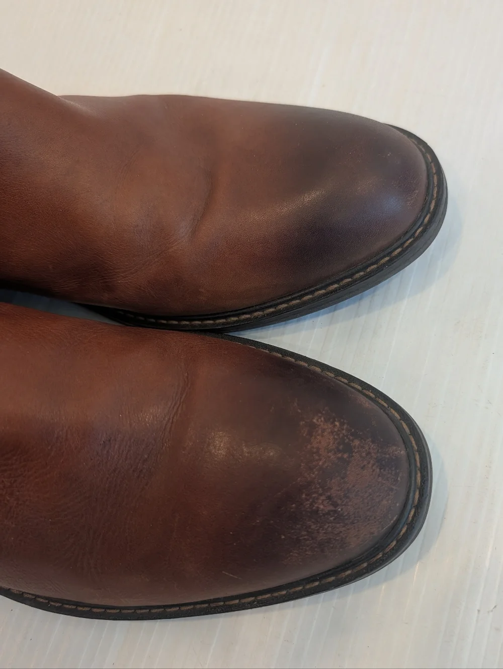 VIONIC Kingsley Men's Brown Leather Chukka Chelsea Ankle Boots Size 13